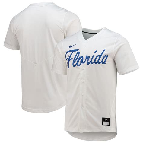 men's nike white florida gators replica baseball jersey|florida gators fandom jersey.